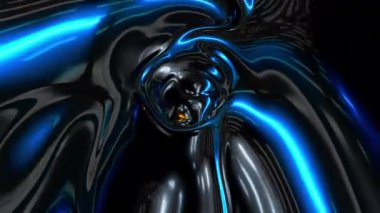 Neon tünelin 3 boyutlu görüntüsü, 4K soyut canlandırma