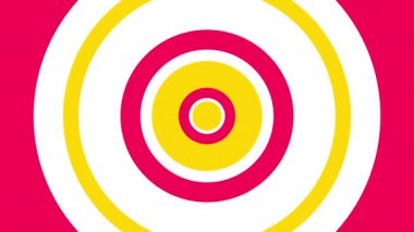 Rastgele boyutlandırılmış daireler, kusursuz 2B döngü soyut animasyon