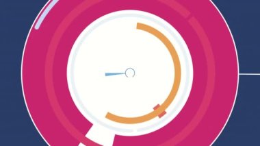 Giriş için yer değiştirme etkisi olan dairelerin soyut deseni