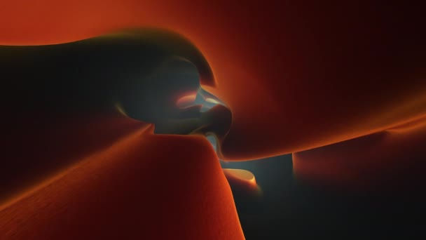 Abstrakt sci-fi dynamisk animering av 3D-tunnel, 4K bakgrund — Stockvideo