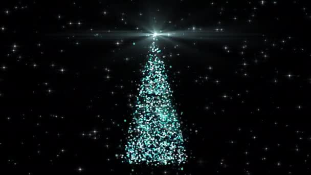 明けましておめでとうございます!メリークリスマスビデオグリーティングカード. — ストック動画