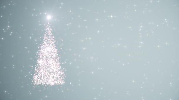 Boldog új évet! Boldog Karácsonyt videó üdvözlő kártya. — Stock videók