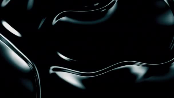 Fond liquide d'huile sombre, animation abstraite 4K — Video