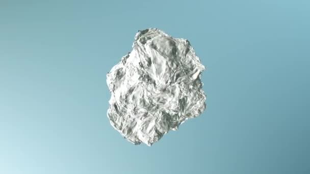 白色液体表面3D巨形动画，4K抽象背景 — 图库视频影像
