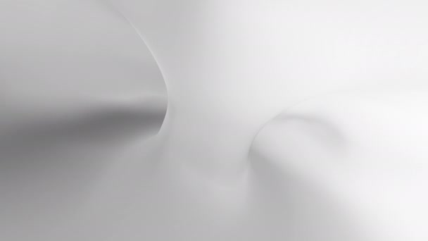3D vykreslení tvaru torusu s bílou mapou, 4K abstraktní animace — Stock video