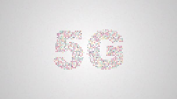 Animation générée par ordinateur de texte 5G — Video