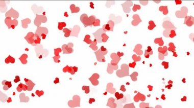 hareketli kırmızı Kalpler