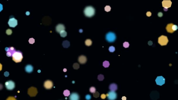 Bokeh hexagonal coloré 