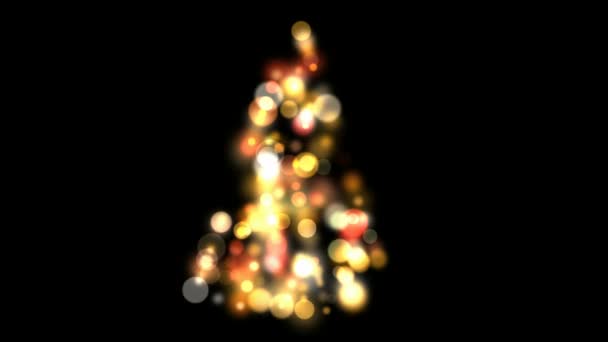 Albero di Natale con scintille — Video Stock