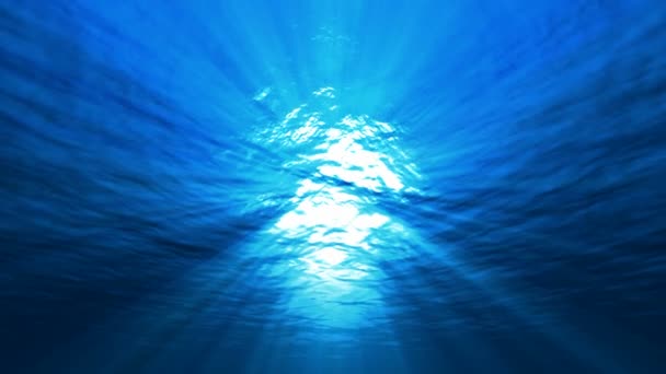 rayons du soleil sous l'eau