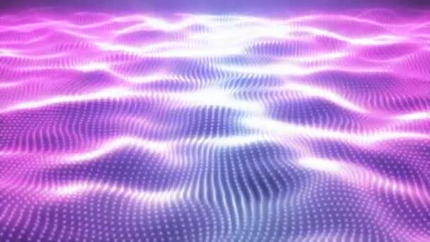 Forma de onda musical de partículas — Vídeo de stock