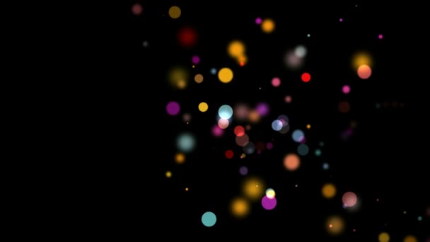 Círculos coloridos de Bokeh — Vídeos de Stock