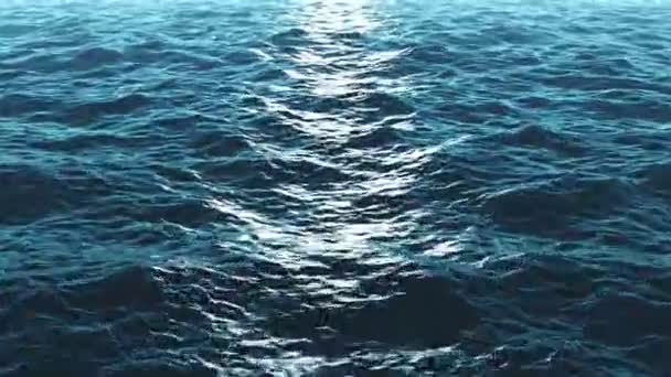 Zvlněné mořské vody — Stock video