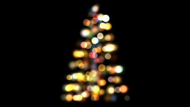 Vánoční strom s jiskry — Stock video