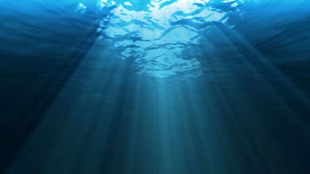 rayons du soleil sous l'eau