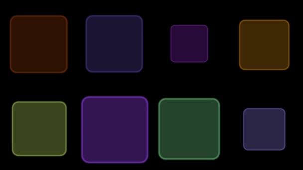 Fundo com caixas coloridas — Vídeo de Stock