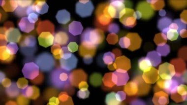 Renkli altıgen bokeh