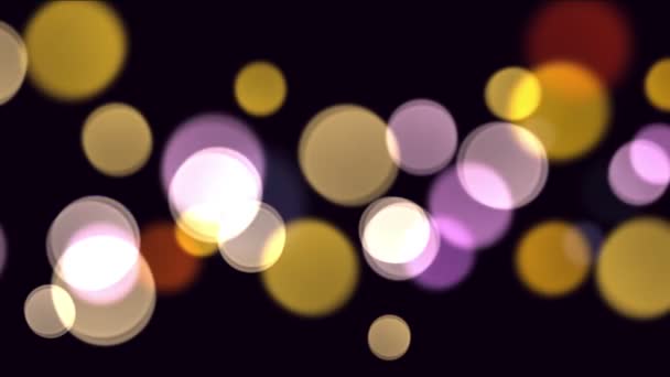 Bokeh círculo colorido — Vídeo de Stock