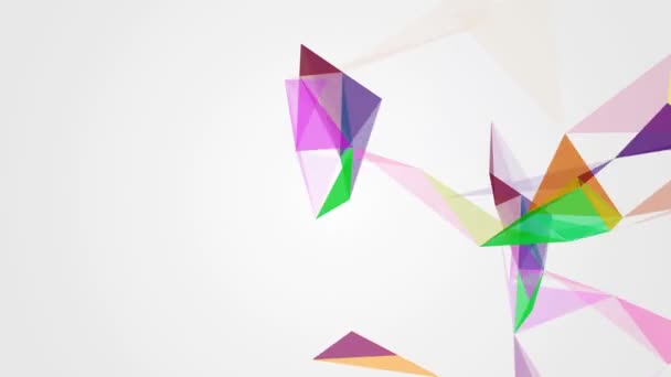 Geometrical colourful abstraction — Stock Video