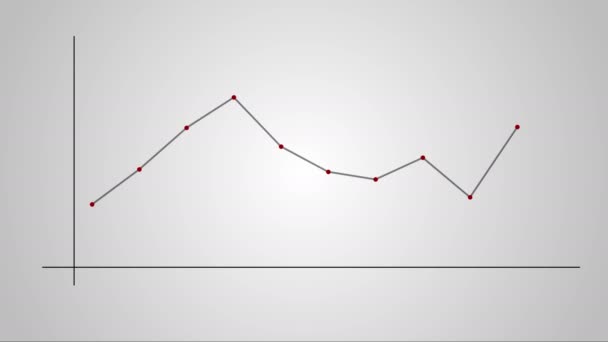 Zakelijke diagram met as — Stockvideo