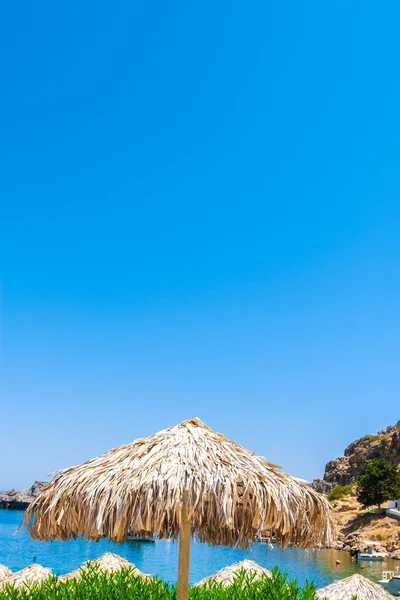 Výlet Řecko 2015, ostrov Rhodos Lindos — Stock fotografie