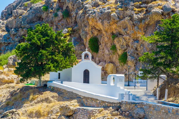 Греція подорожі 2015 року Rhodos острів, Lindos — стокове фото