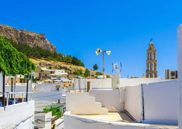 Görögország utazás 2015-ig Rhodos island, Lindos — Stock Fotó