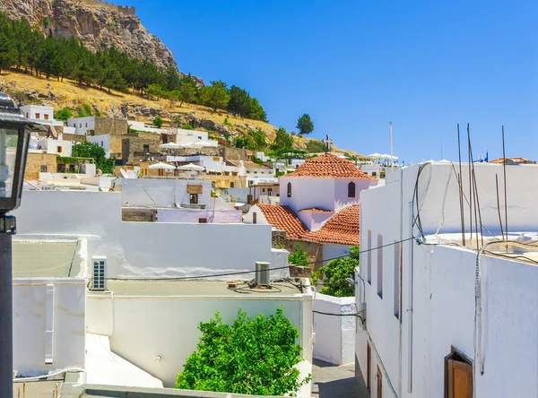 Görögország utazás 2015-ig Rhodos island, Lindos — Stock Fotó