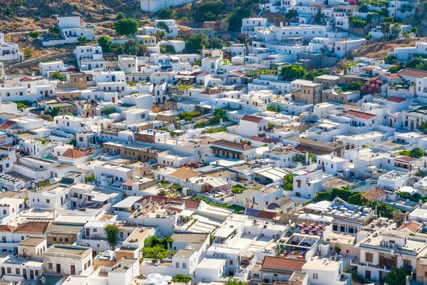 Výlet Řecko červenec, 2015, ostrov Rhodos, Lindos — Stock fotografie