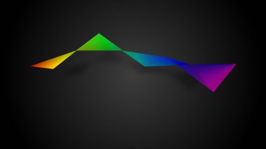 renkli geometrik soyutlama