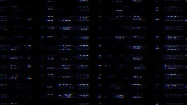 Arıza ve çarpıtma efektli dijital sesin soyut dinamik animasyonu, 4K dijital animasyon