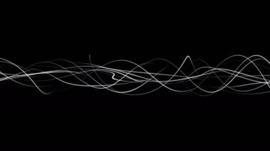 Parlayan dalgalı organik halatlar