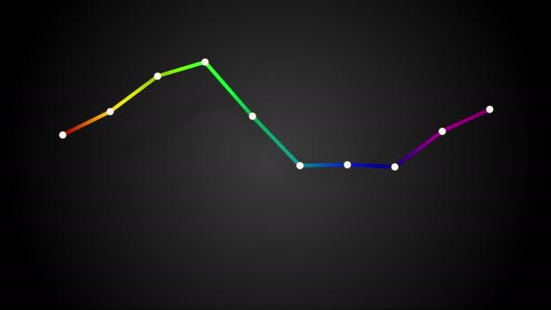 Dynamische zakelijke diagram — Stockvideo