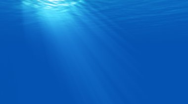 güzel bir sahne ışık underwatersea