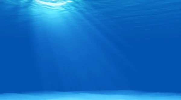 Schöne Szene Licht unter Wasser — Stockfoto