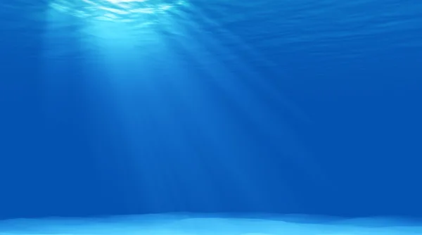 Hermosa escena luz bajo el agua — Foto de Stock