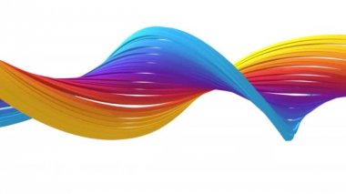 Renkli bükülmüş satır abstract, 4 k döngü