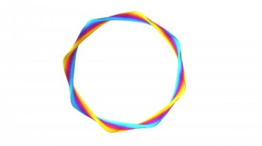 Renkli bükülmüş satır abstract, 4 k döngü