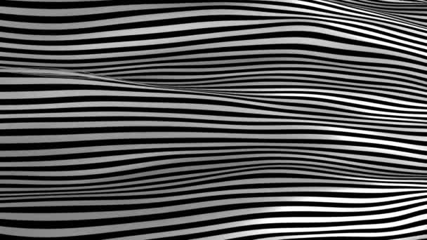 Abstract viftade svart och vit bakgrund — Stockvideo
