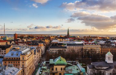 Helsinki havadan görünümü