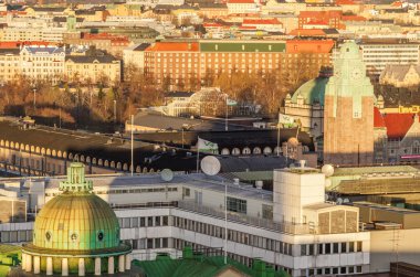 Helsinki havadan görünümü