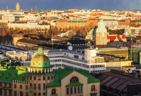 A légi felvétel a Helsinki — Stock Fotó