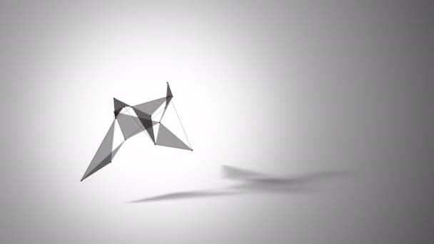 Composition abstraite avec triangles, lignes, points et ombres — Video