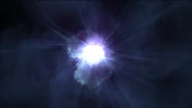 Evren, alan, solucan deliği, kara delik sinek geçici uzayda üstesinden soyut sahne
