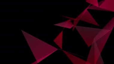 Soyut geometrik bileşimi derinliği alan, üçgenler