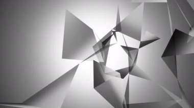 Soyut geometrik bileşimi derinliği alan, üçgenler