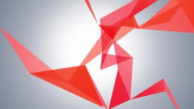 Soyut geometrik bileşimi derinliği alan, üçgenler