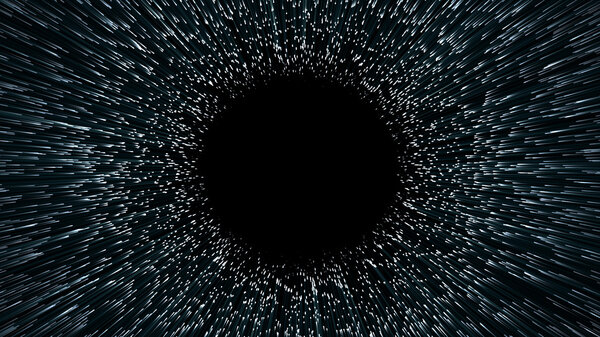 wormhole, abstract scene fliy in space