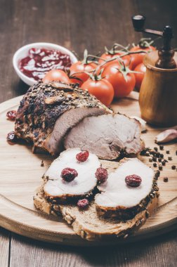 kavrulmuş et ve baharat