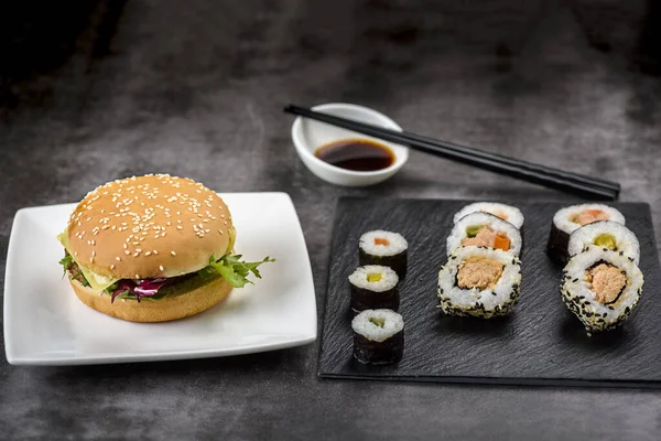 American Japanese Cuisine What Better — Stock Photo, Image